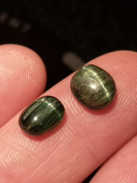 Katzenauge Turmalin Edelstein Turmalin Cabochon 7.25 CTS ovale