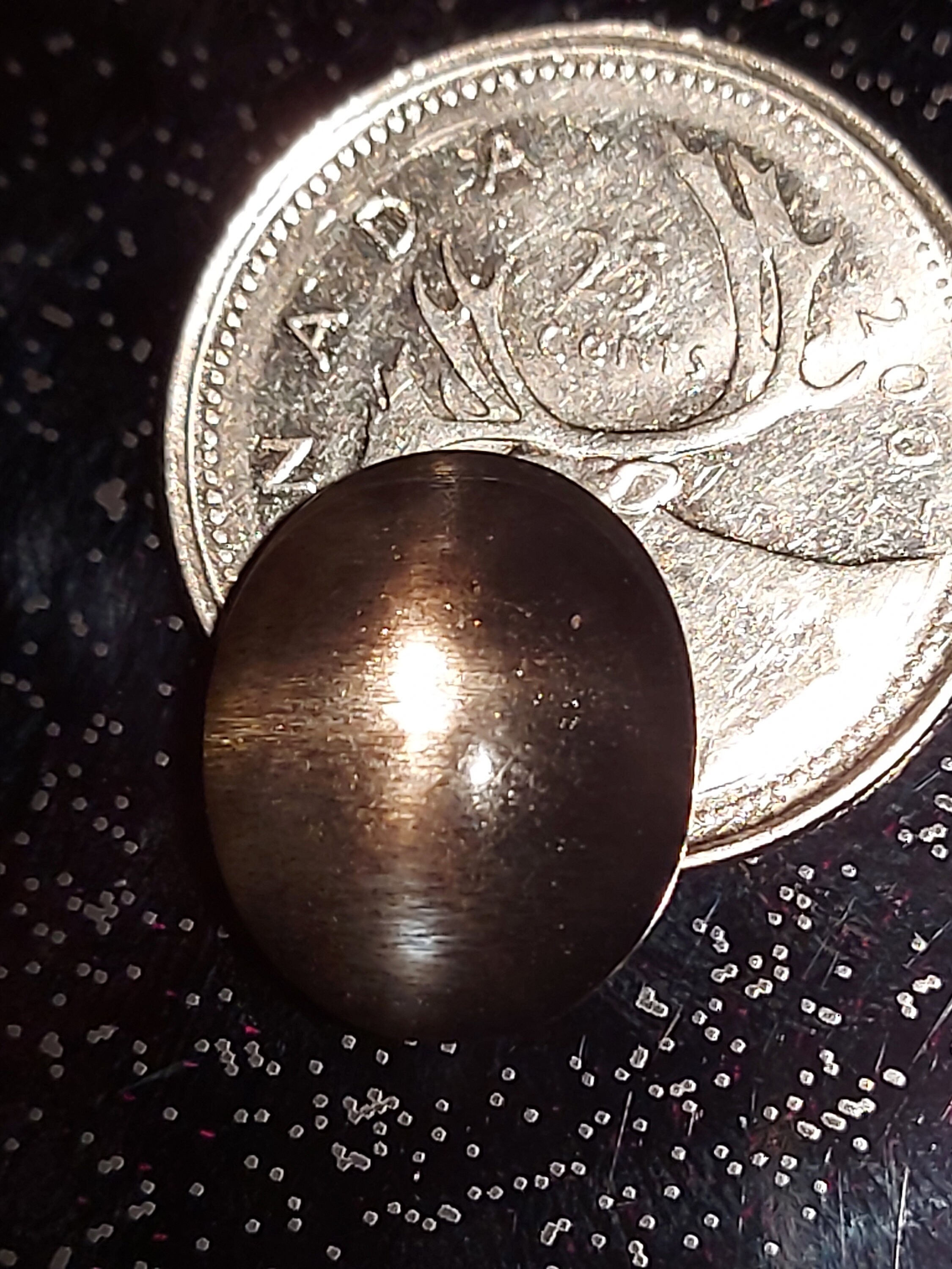 Untreated Black Star Sunstone Cabochon - Loose Natural Untreated Black Star Sunstone Cabochon - Loose Natural