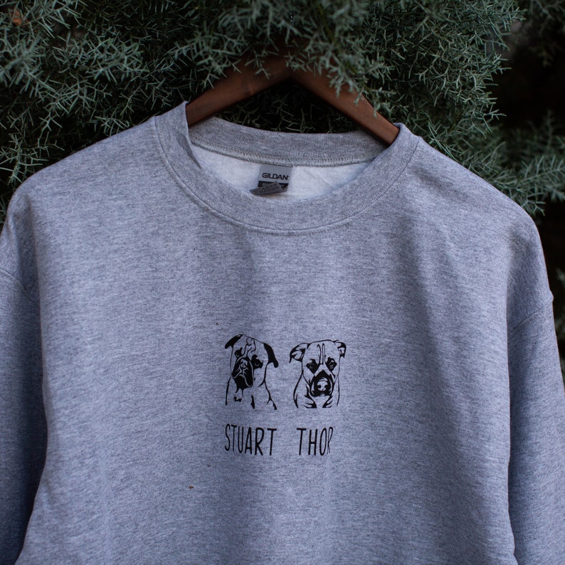 Custom Dog Sweatshirt Oversized Sweatshirt Personalized | Etsy