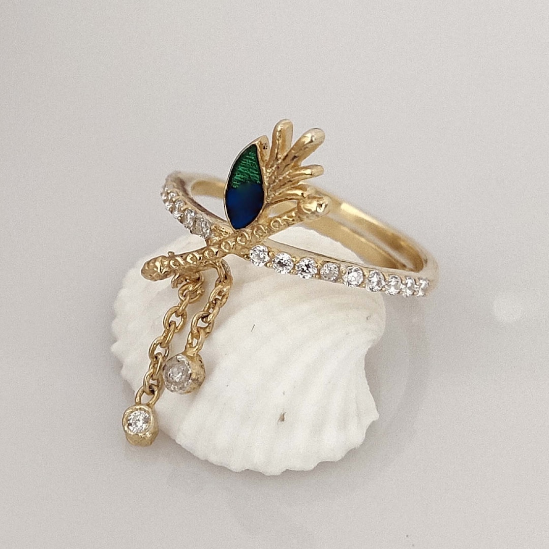 18K Gold Plated Flute Ring Krishna Flute Ring Sterling Etsy