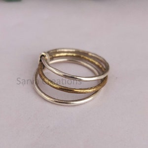 Silver Stacking Ring Set, 925 Sterling Silver, Statement Ring Set, Thumb Handmade Rings, Thin Band Rings, Minimalist Jewelry, Everyday Wear