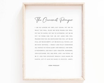 The Covenant Prayer Print John Wesley Bible Verse Wall Art Etsy The Covenant Prayer Print John Wesley Bible Verse Wall Art Etsy