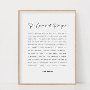 The Covenant Prayer Print John Wesley Bible Verse Wall Art Scripture The Covenant Prayer Print John Wesley Bible Verse Wall Art Scripture