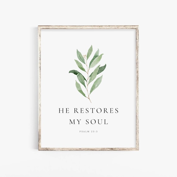 He Restores My Soul {Small Wall Tapestry} He Restores My Soul {Small Wall Tapestry}