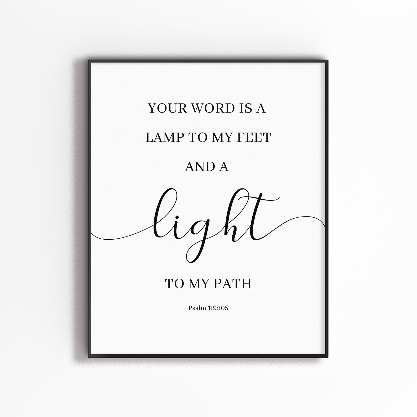 Psalm 119:105 Your Word is A Lamp to My Feet and A Light to My Path ...