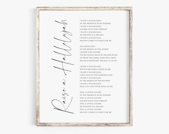 Raise a Hallelujah | Etsy