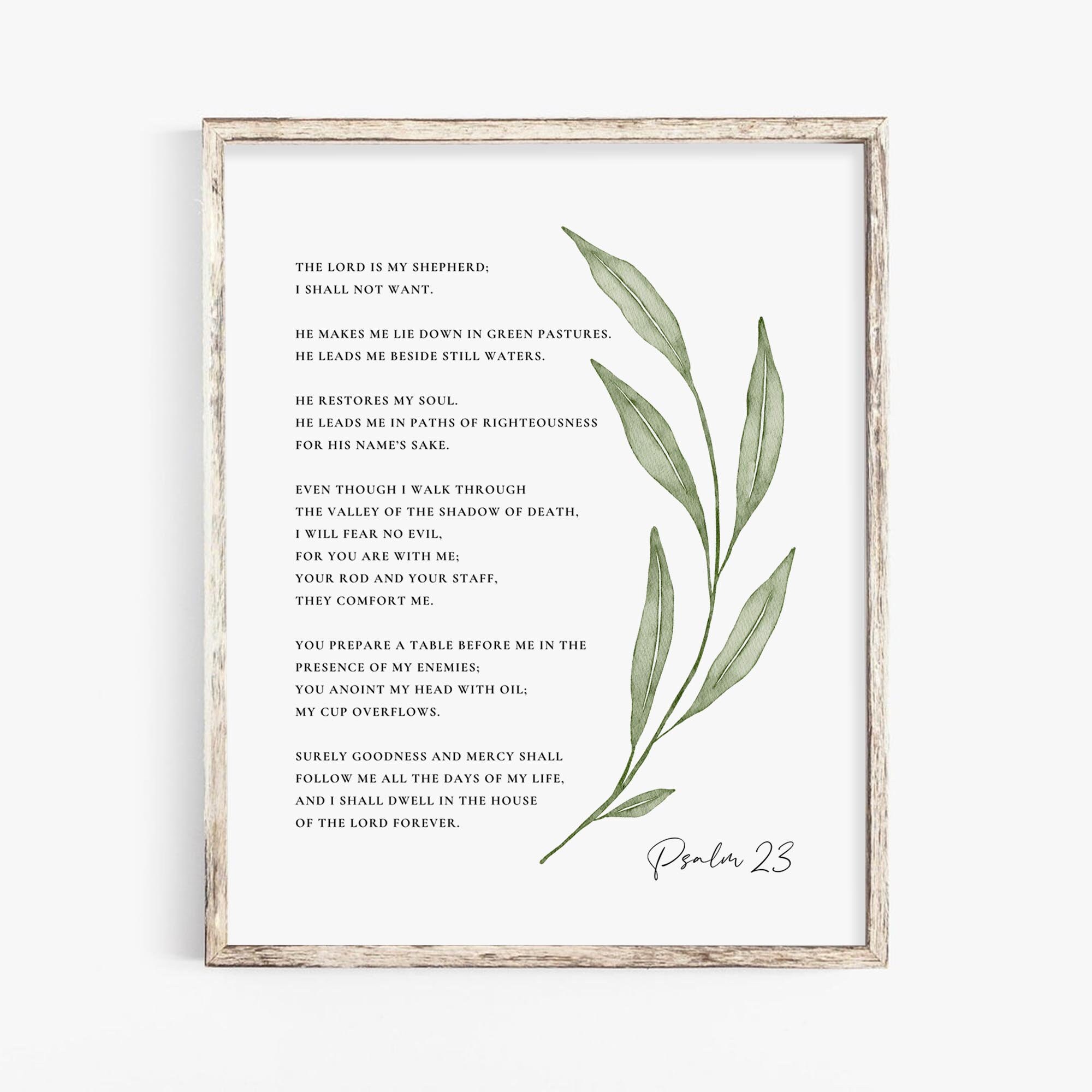 Psalm 23 Der Herr ist mein