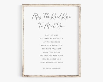 Irish Blessing Print: May the Road Rise to Meet You (Digital Download)