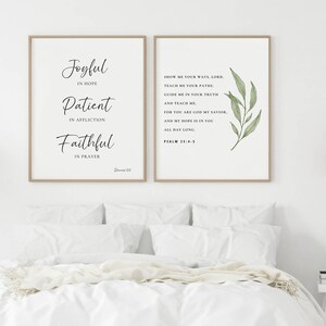 Psalm 25:4-5 Wall Art, Bible Verse Wall Art Print, Botanical Scripture Wall Art, Christian Botanical Print, Show me your ways Digital Print image 4