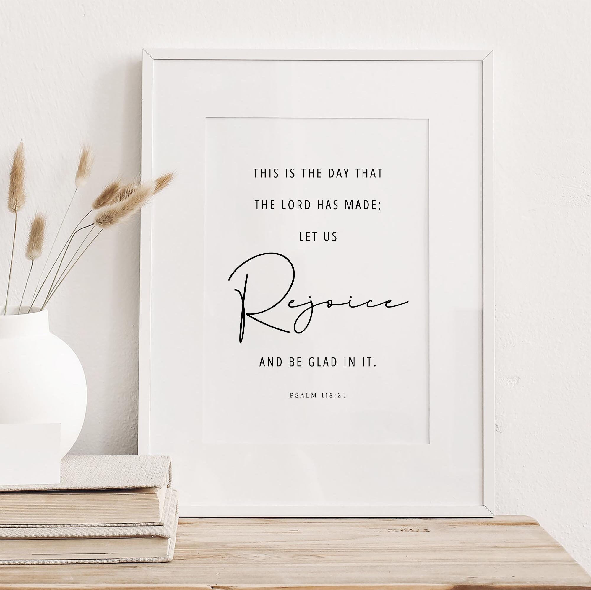 Dies Ist Der Tag Den Der Herr Gemacht Bibel Psalm 118:24 Dies ist der Tag an dem der Herr Bibelvers | Etsy
