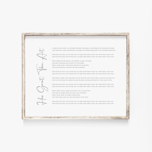 How Great Thou Art Printable Wall Art, Christian Hymn Printable, How Great Thou Art Sign, Horizontal Digital Print for Christian Home Decor