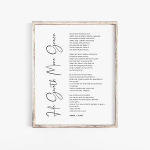 He Giveth More Grace Print: Christian Hymn, Scripture Wall Art (Digital Download)