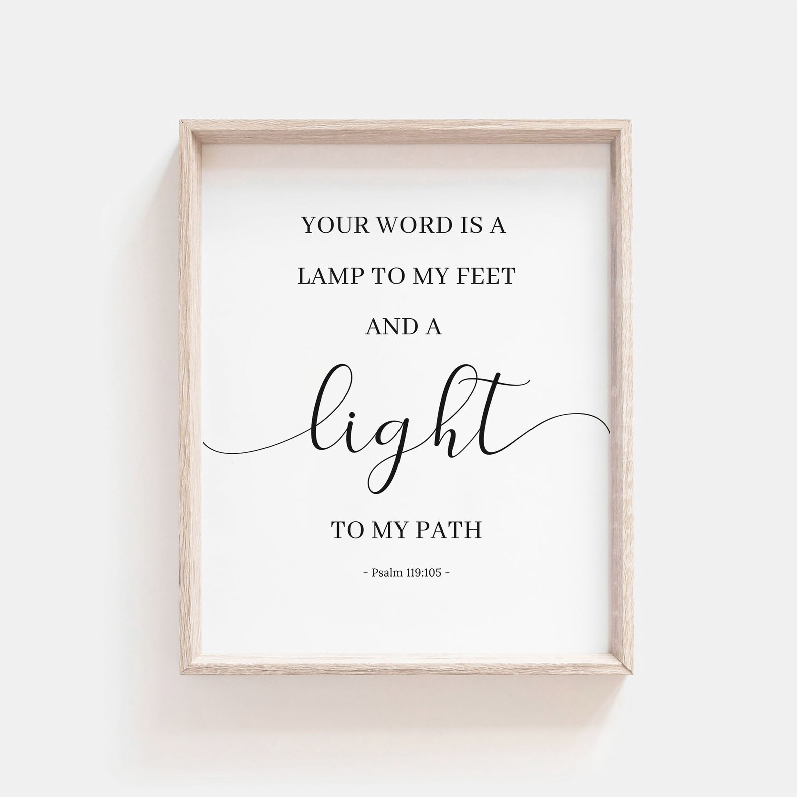 Psalm 119:105 Your Word is A Lamp to My Feet and A Light to My Path ...