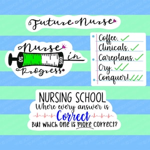 Future Nurse Sticker, Motivational Stickers, Best Friend Gift, Trendy Stickers,Water Bottle Sticker,Macbook Sticker,Nursing Student Gifts,RN