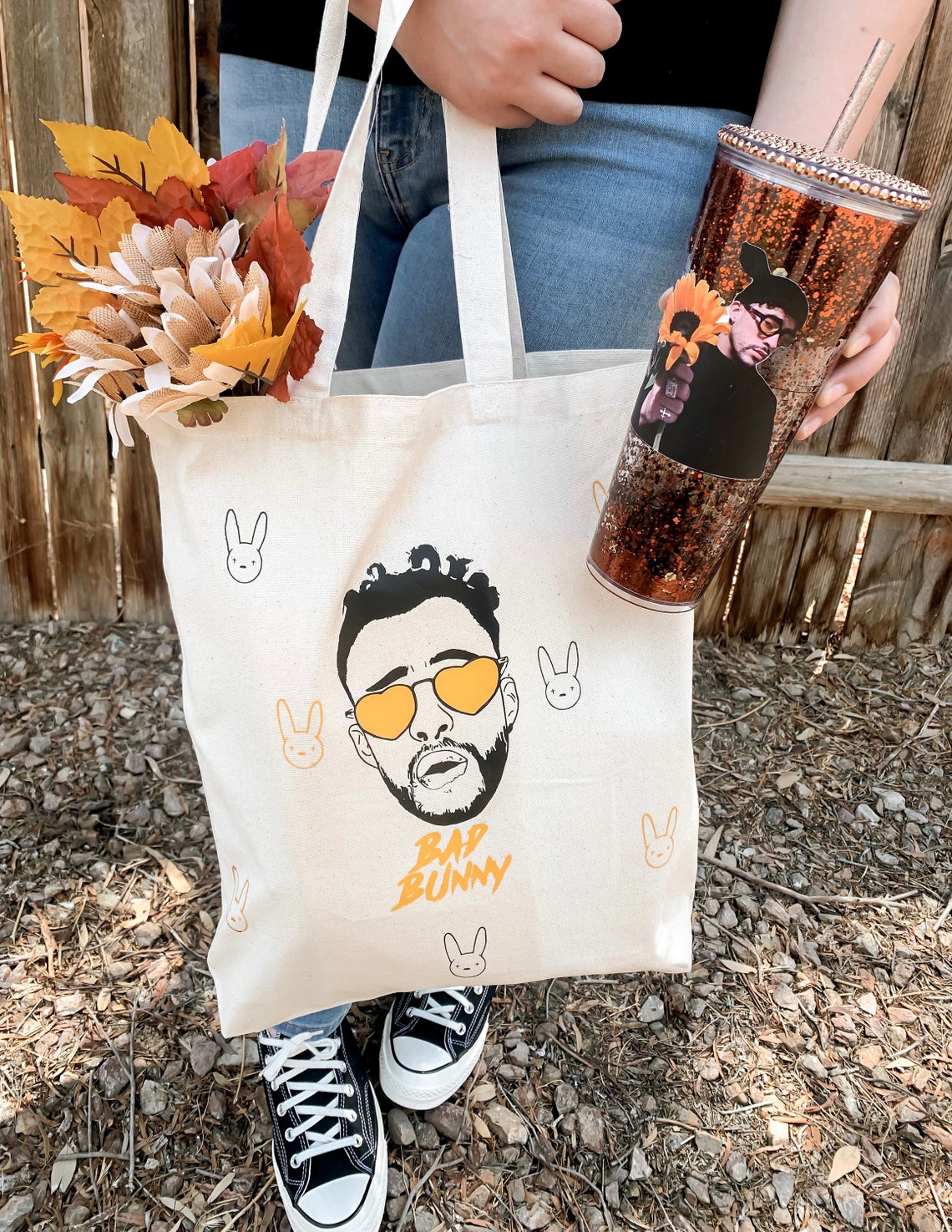 Bad Bunny Tote Bag Reusable Canvas Tote Bag Shoulder Tote - Etsy
