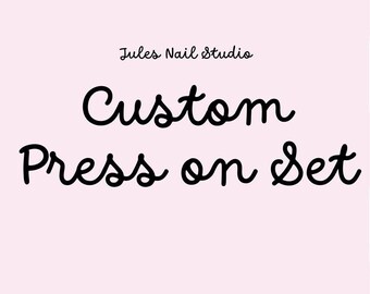 Benutzerdefinierte Press-On-Nagel-Set | Wählen Sie Ihr Design | Handgefertigt