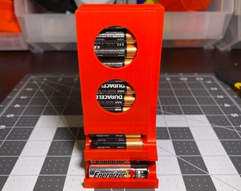 3D Printed AA & AAA Battery Holder and Dispenser