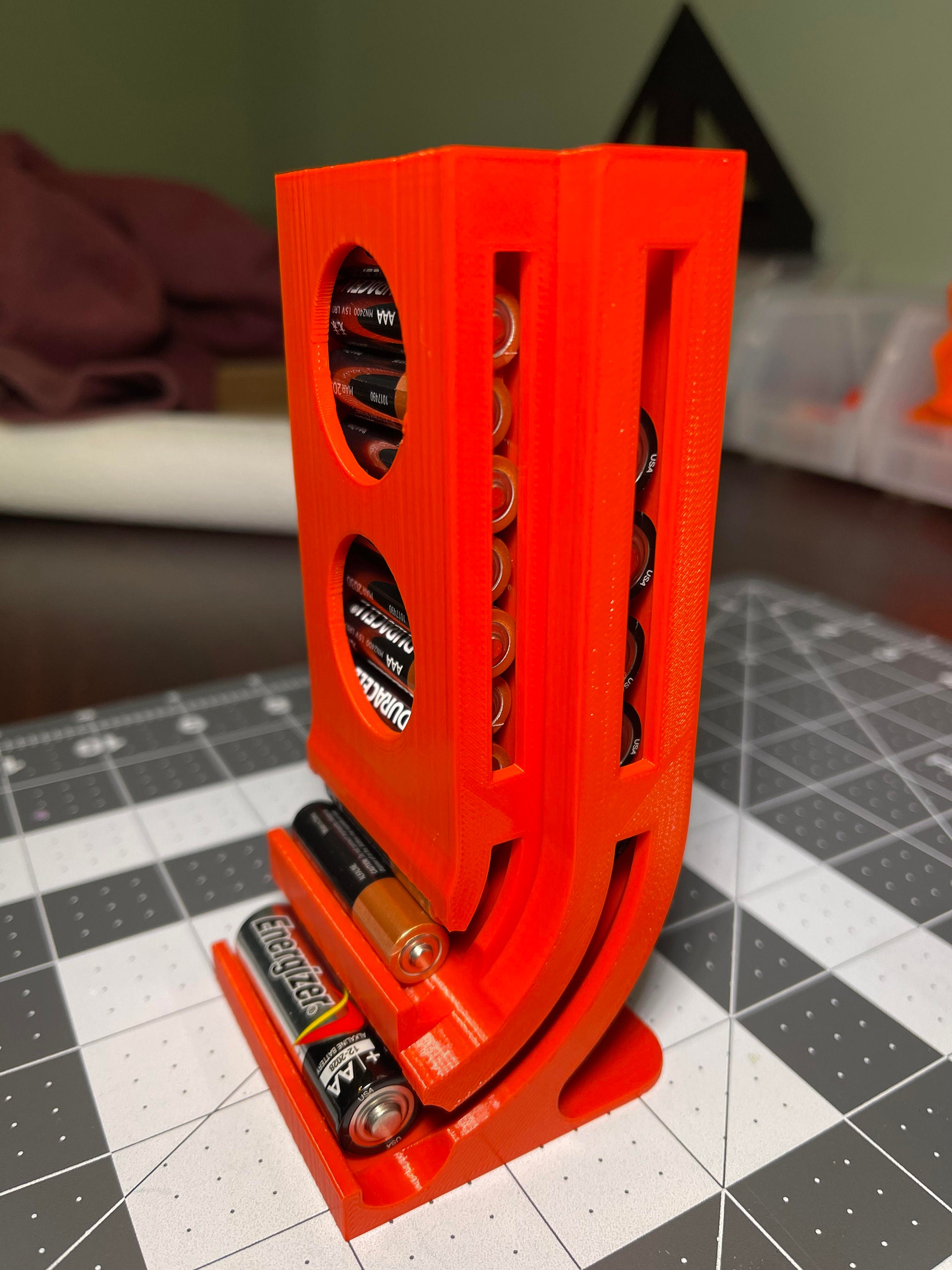 3D Printed AA & AAA Battery Holder and Dispenser Etsy