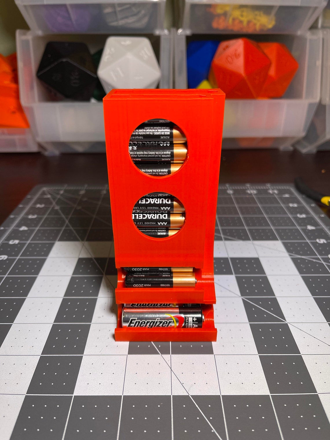 3D Printed AA & AAA Battery Holder and Dispenser Etsy