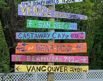 THE ORIGINAL & BEST Hometown Sign, Custom Location Sign, Personalized Town Sign