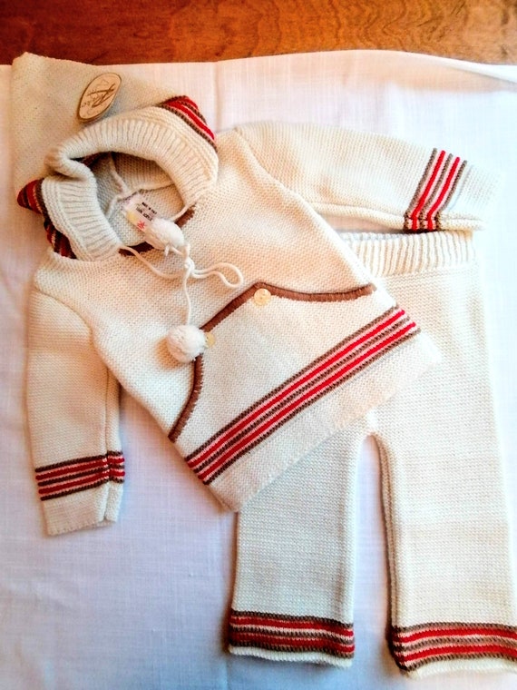 vintage 2pc ensemble automne bébé