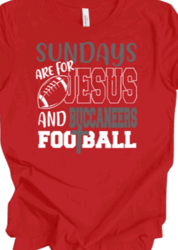 adverteren kamp Likeur Tampa Bay VoetbalShirts zondagen zijn voor Jezus &Buccaneer - Etsy België