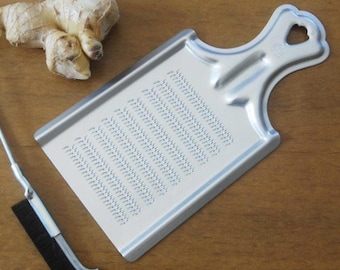 Aluminium Grater for Ginger, Root Herbs – Made in Japan