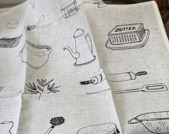 French Linen Tea Towel