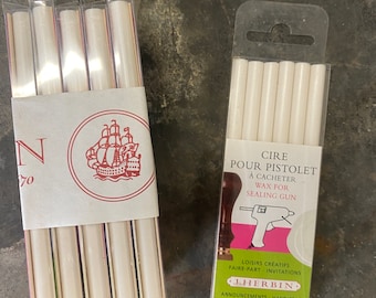 J Herbin White Wax sticks for sealing gun