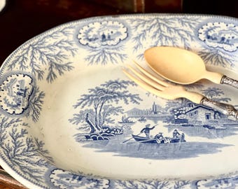 Antique English Meat Platter from 1800's