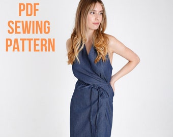 SOPHIA - Robe portefeuille - Patron de couture PDF