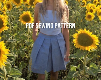 MOLLY - No Zip Dirndl Skirt - PDF Sewing Pattern