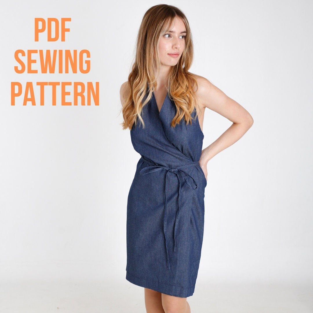 SOPHIA - Wrap Dress - PDF Sewing Pattern - Etsy