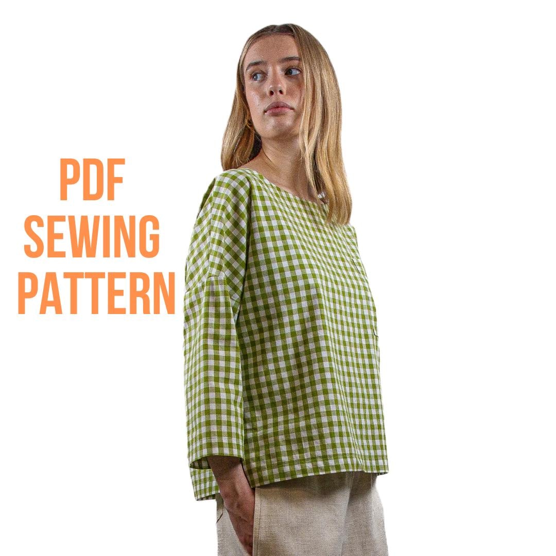 BETH- Boxy Top - PDF Sewing Pattern - Etsy