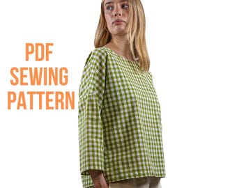 BETH- Boxy Top - PDF Sewing Pattern