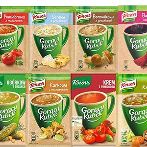 KNORR INSTANT SOUP mix 16pc  Bundle of instant soup Poland Polska