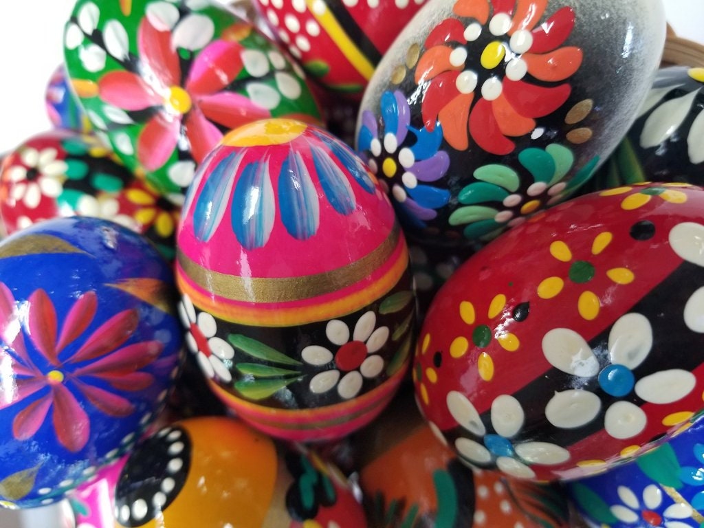 POLAND POLSKA PISANKI Wooden Easter Eggs Pysanky Pisanki - Etsy