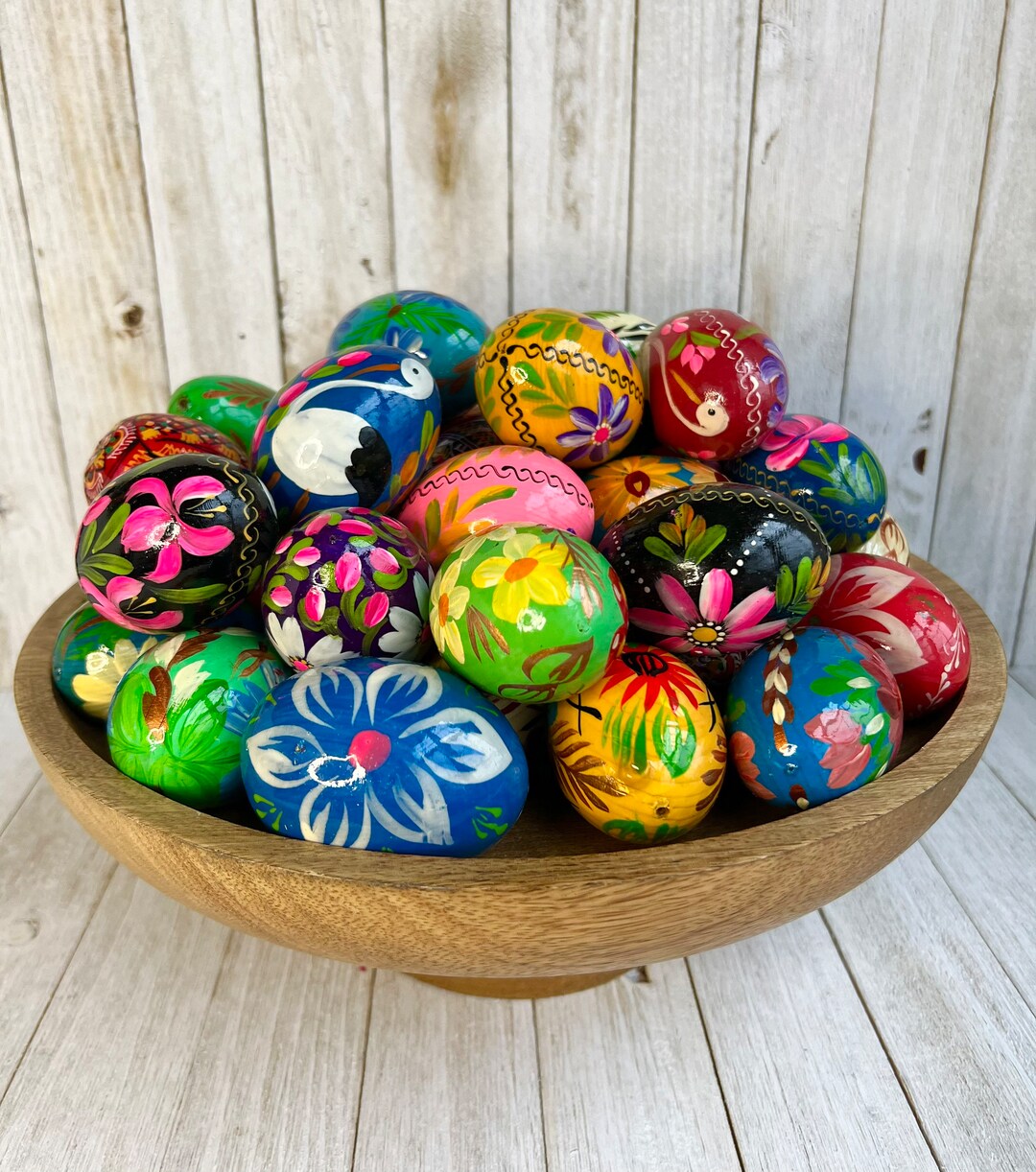 POLAND POLSKA Pysanky Polish Wooden Easter Eggs Pisanki Etsy