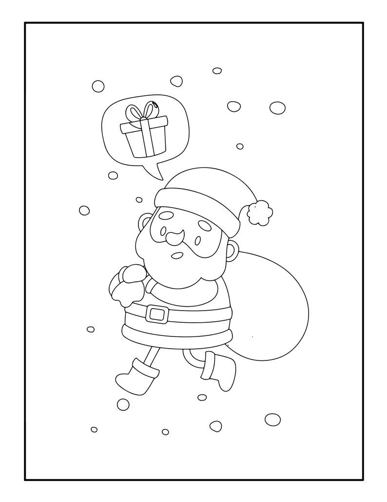 22 Cute Christmas Coloring Sheet Pages Book PDF Instant Printable Download Kids Toddler 22 Cute Christmas Coloring Sheet Pages Book PDF Instant Printable Download Kids Toddler