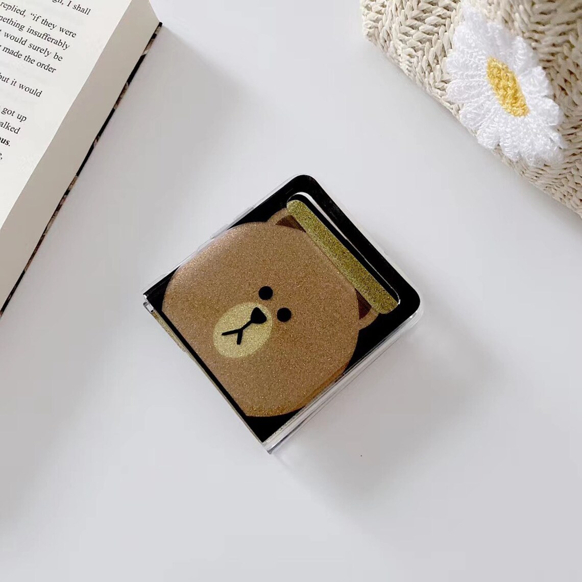 Cartoon Bear Samsung Galaxy Z Flip Case Soft Silicone Phone Etsy