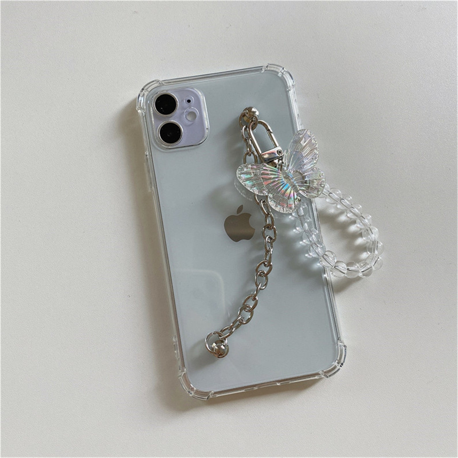 Y2K Metal Chain Phone Case iPhone Case With Butterfly Etsy