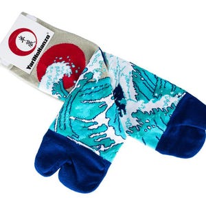 Japanese Tabi socks &quot;Nami&quot; style | One size fits all