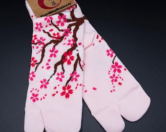 Japanese Tabi socks "Sakura" style | One size fits all