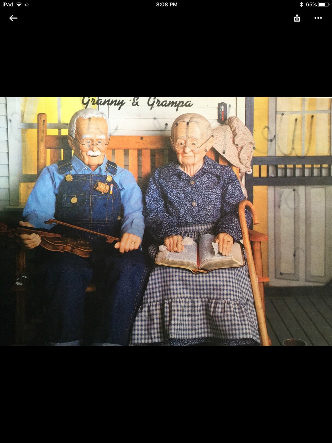 Grandma and Grandpa PAINTED bench Sold Separately Etsy