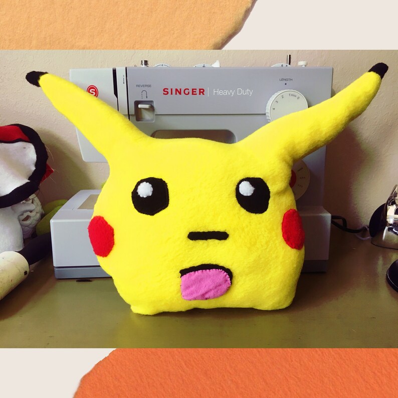 Surprised Pikachu Pillow | Etsy