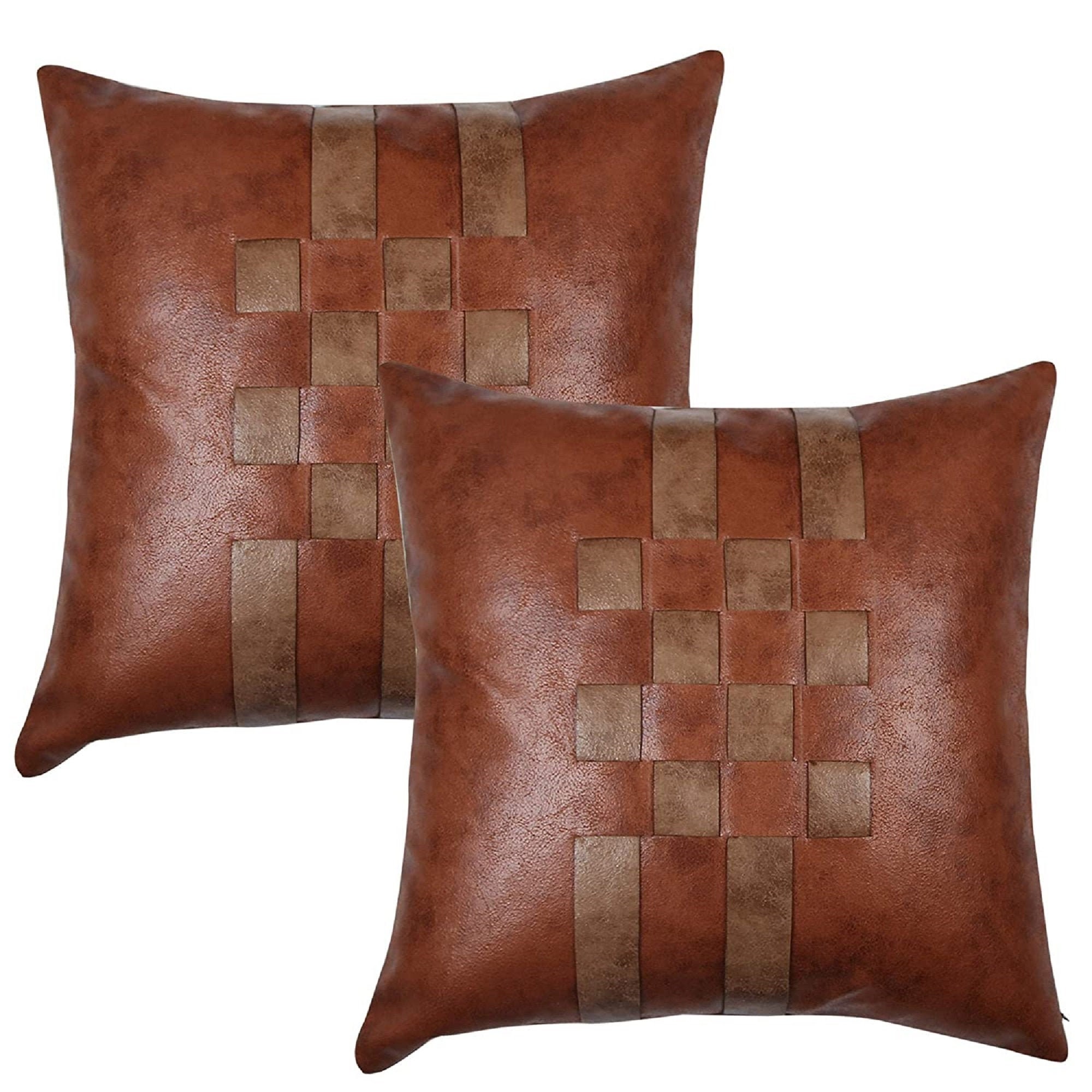 Beautiful Design Leather Cushion Cover for for Sofa/Couch 16 Etsy