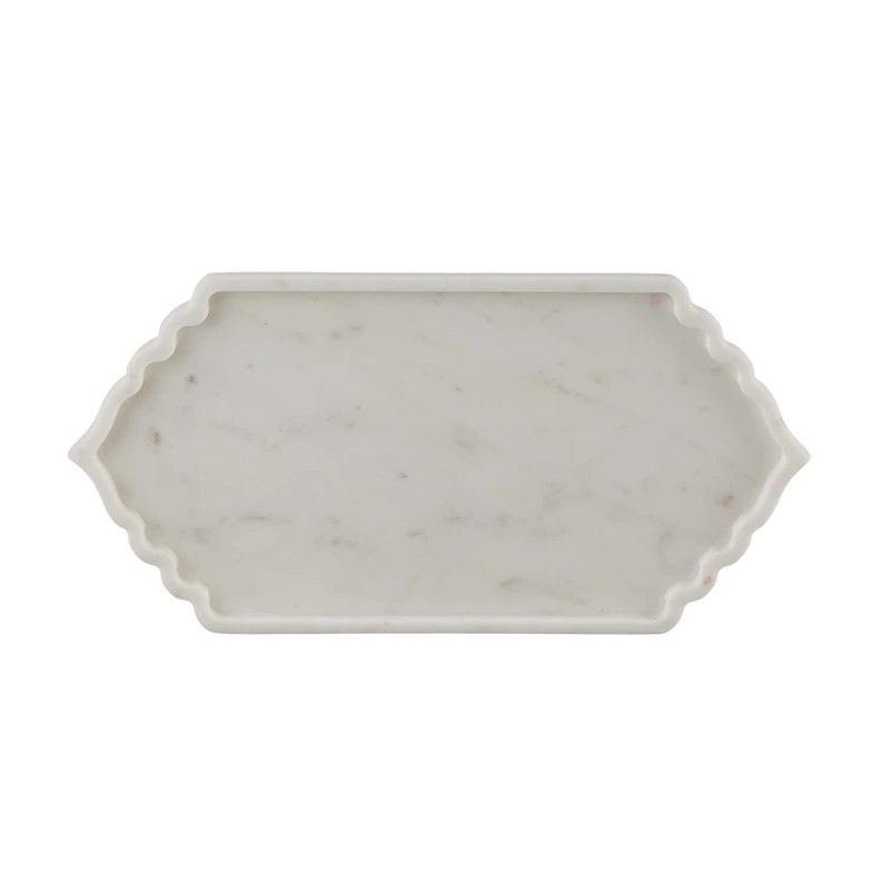 Marble Serving Tray / Marble Vanity Tray / Large Marble Tray / Etsy