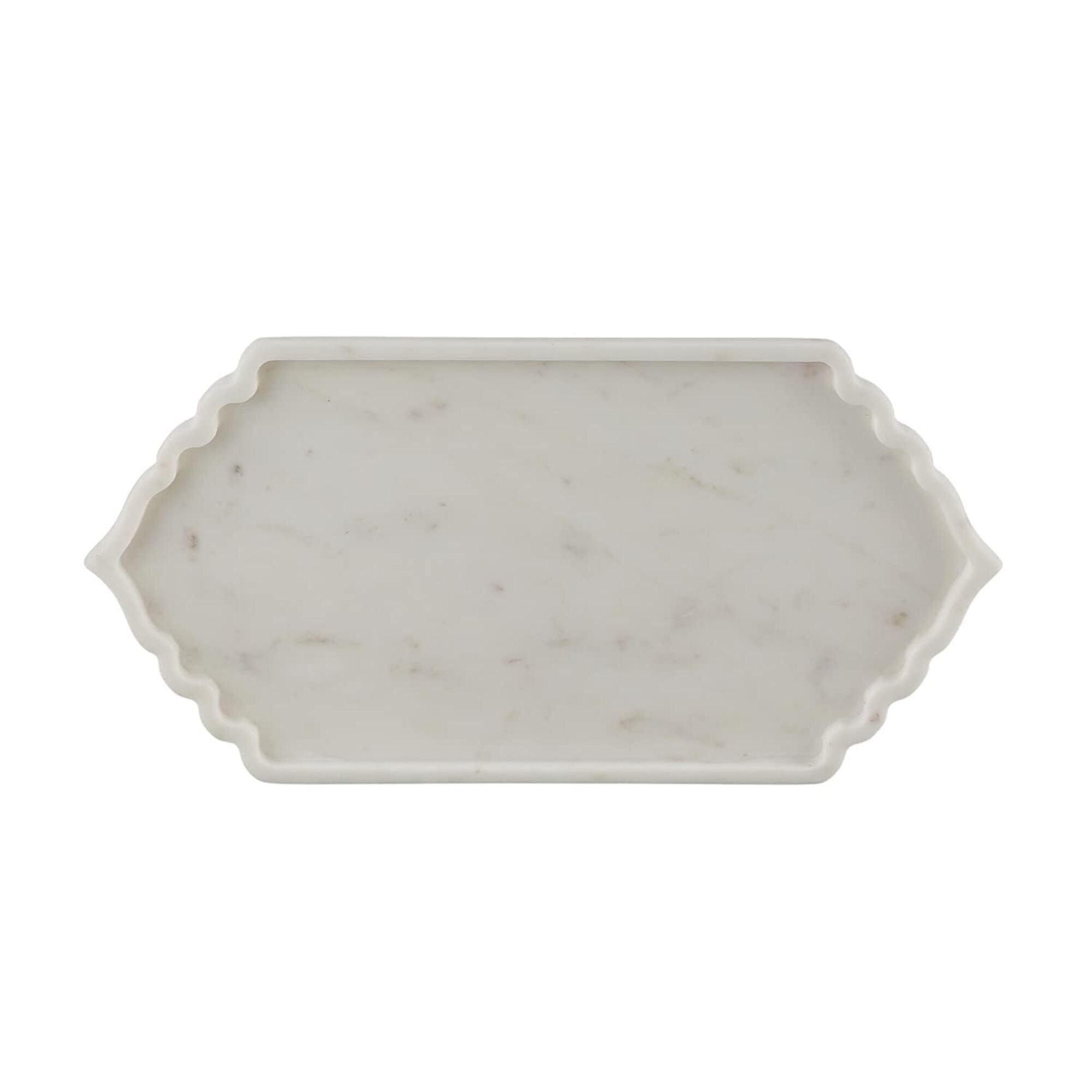 Marble Serving Tray / Marble Vanity Tray / Large Marble Tray / Etsy
