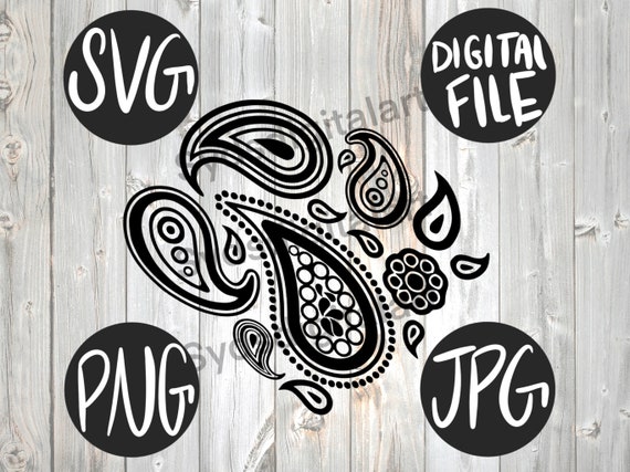 Download Paisley Design Svg Jpeg Png File Waterslide Tumblers Crafts Etsy