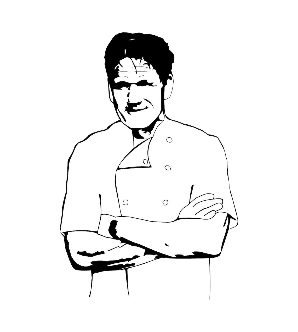 Gordon Ramsay inspired SVG / PNG Vector Clip Art | Etsy